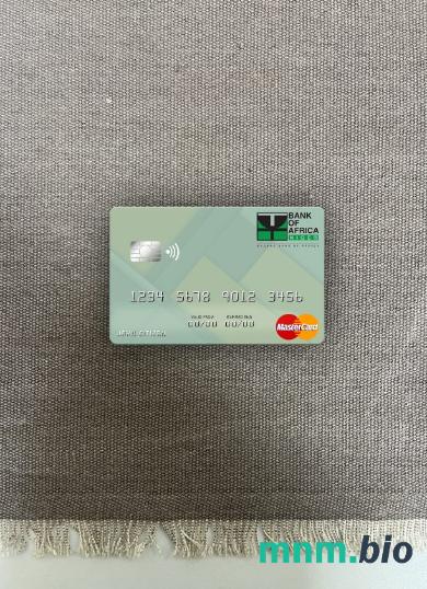Niger bank of Africa wygląd zdjęcia mastercard skan PSD + zdjęcie